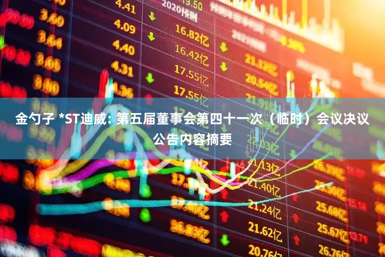 金勺子 *ST迪威: 第五届董事会第四十一次（临时）会议决议公告内容摘要